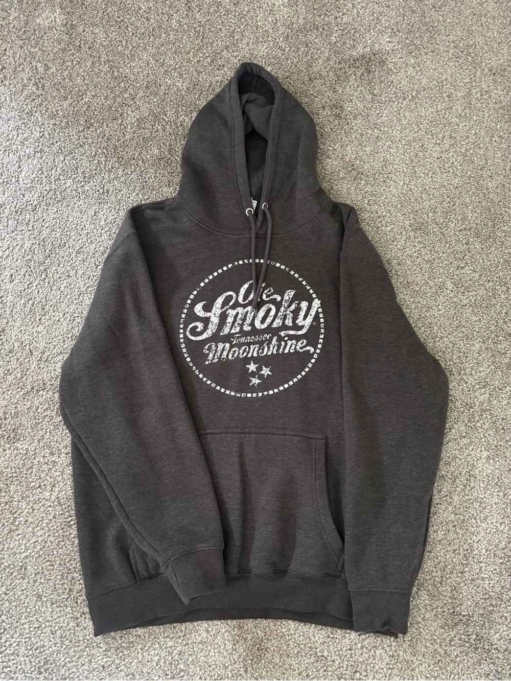 Smoky Moonshine Charcoal Hoodie - Men's Pullover Sweatshirt
